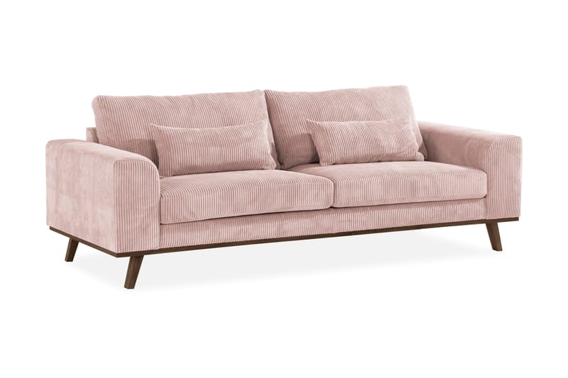 Copenhagen 3-Pers. Sofa - Lyserød - 3 personers sofa