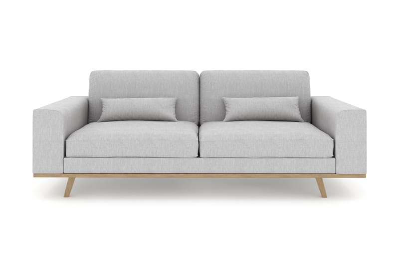 Copenhagen 3-personers Stofsofa - Grå - Møbler - Sofaer - 3 personers sofa