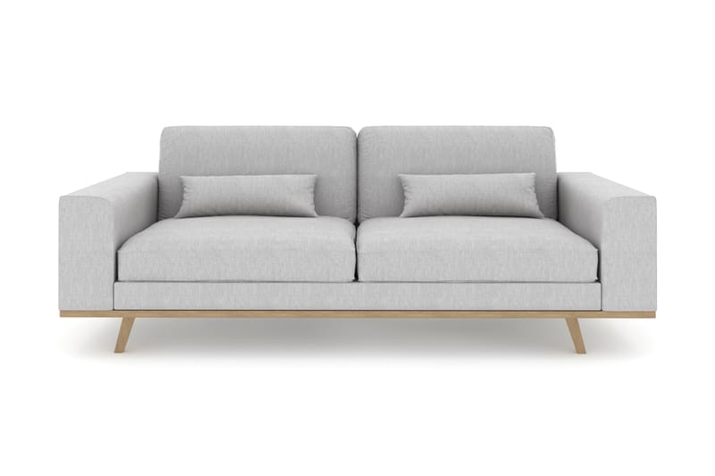 Copenhagen 3-pers Sofa - Hørgrå - 3 personers sofa