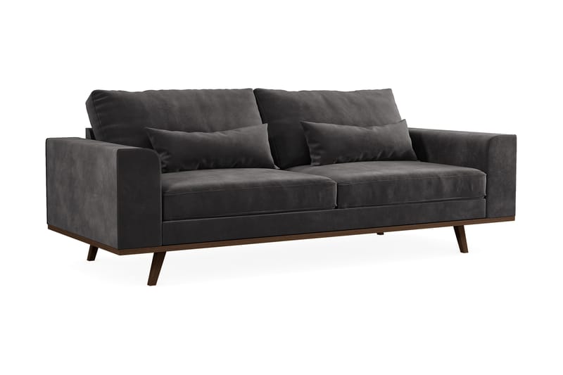 Copenhagen 3-Pers. Sofa - Mørkegrå - Møbler - Sofaer - 3 personers sofa