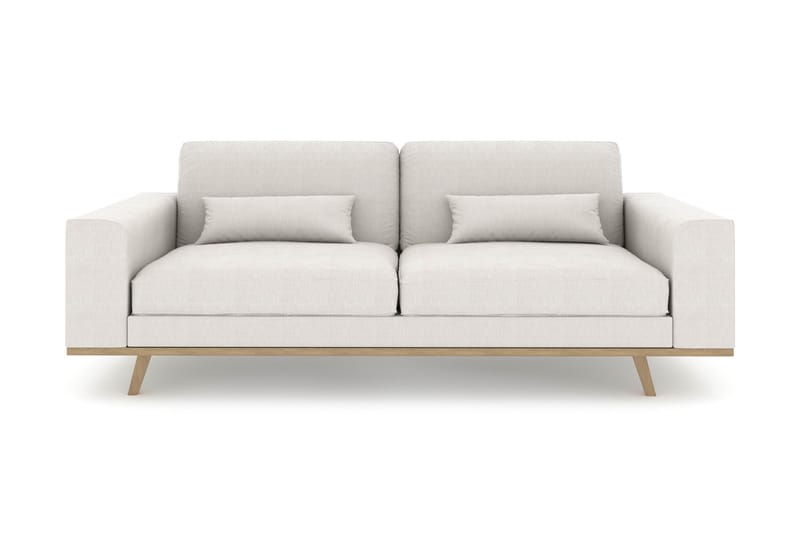 Copenhagen 3-personers Stofsofa - Lysegrå - Møbler - Sofaer - 3 personers sofa
