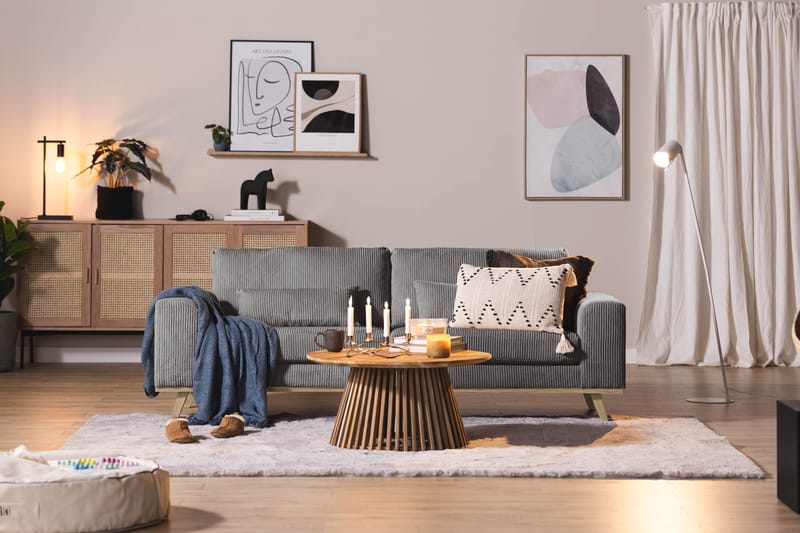 Copenhagen 3-personers Manchestersofa - Mørkegrå - Møbler - Sofaer - 3 personers sofa