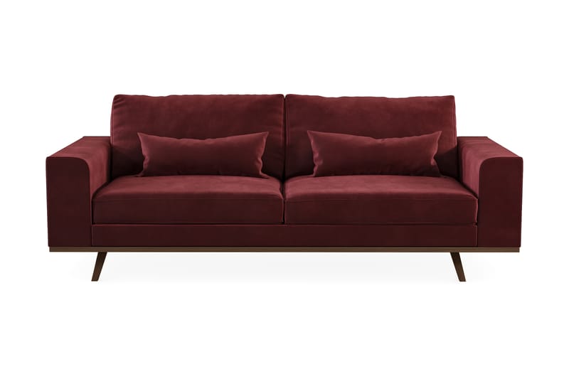 Copenhagen 3-Pers. Sofa - Rød - 3 personers sofa