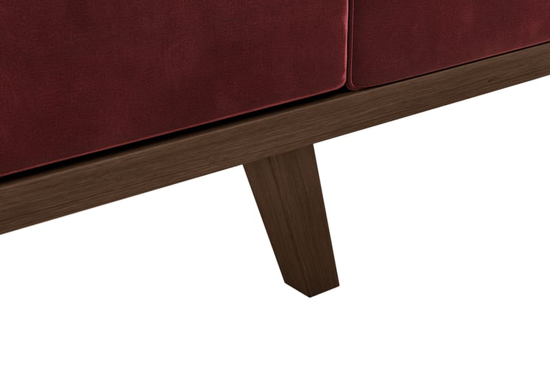 Copenhagen 3-personers Fløjlssofa - Lilla - Møbler - Sofaer - 3 personers sofa