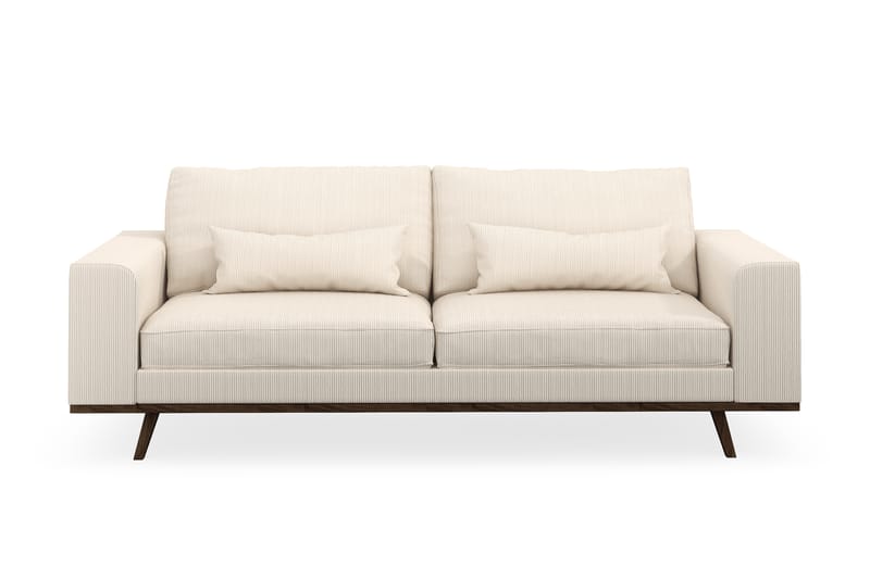 Copenhagen 3-personers Manchestersofa - Beige - Møbler - Sofaer - 3 personers sofa