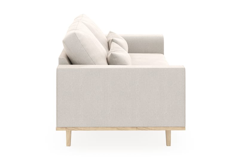 Copenhagen 3-personers Fløjlssofa - Cremehvid - Møbler - Sofaer - 3 personers sofa