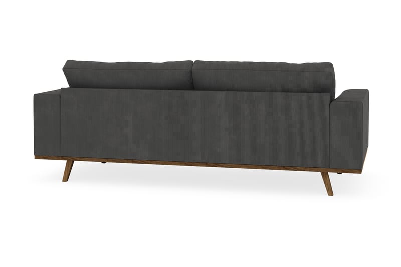 Copenhagen 3-personers Manchestersofa - Mørkegrå - Møbler - Sofaer - 3 personers sofa