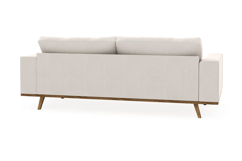 Copenhagen 3-personers Fløjlssofa - Cremehvid - Møbler - Sofaer - 3 personers sofa