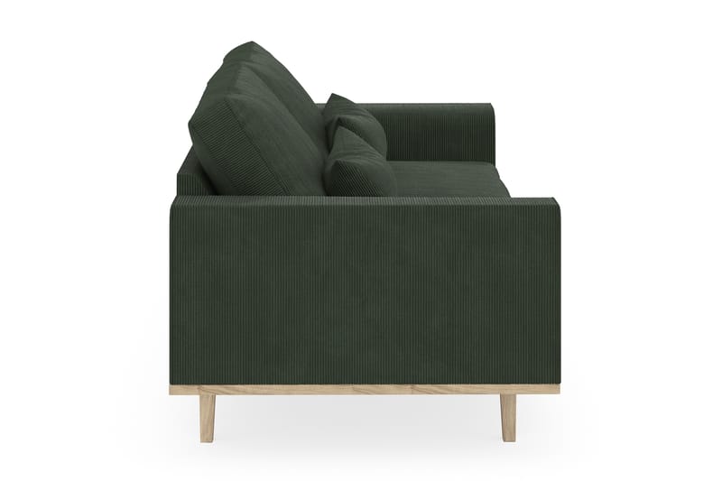 Copenhagen 3-personers Manchestersofa - Mørkegrøn - Møbler - Sofaer - 3 personers sofa