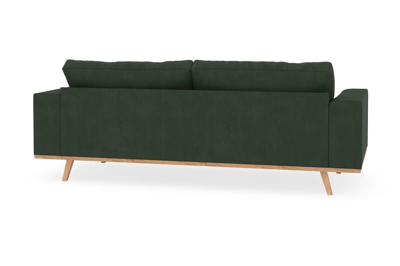 Copenhagen 3-personers Manchestersofa - Mørkegrøn - Møbler - Sofaer - 3 personers sofa