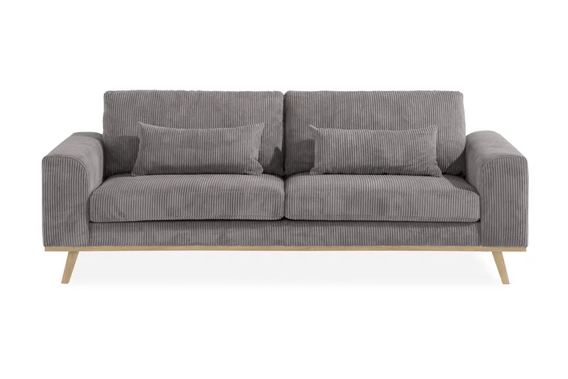 Copenhagen 3-personers Manchestersofa - Mørkegrå - Møbler - Sofaer - 3 personers sofa