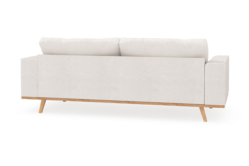 Copenhagen 3-personers Sofa i Bouclé - Hvid - Møbler - Sofaer - 3 personers sofa