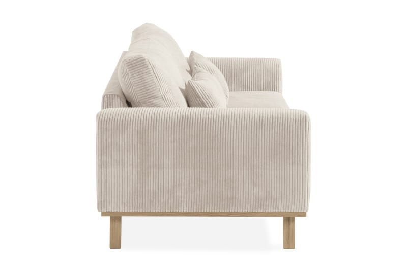 Copenhagen 3-personers Manchestersofa - Beige - Møbler - Sofaer - 3 personers sofa