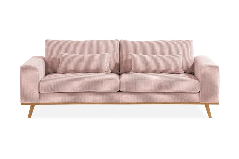 Copenhagen 3-personers Manchestersofa - Rosa - Møbler - Sofaer - 3 personers sofa