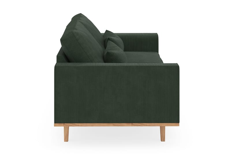 Copenhagen 3-personers Manchestersofa - Mørkegrøn - Møbler - Sofaer - 3 personers sofa