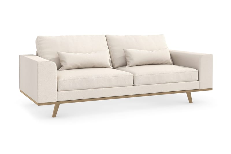 Copenhagen 3-personers Stofsofa - Beige - Møbler - Sofaer - 3 personers sofa