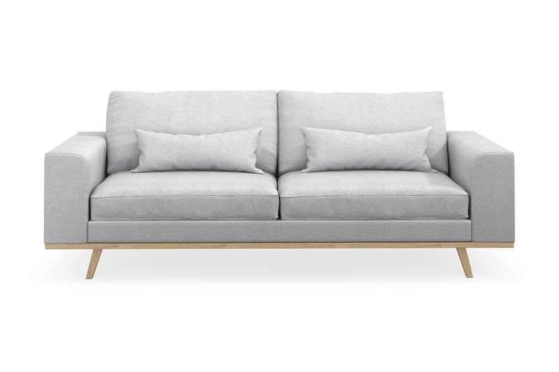 Copenhagen 3-personers Stofsofa - Lysegrå - Møbler - Sofaer - 3 personers sofa