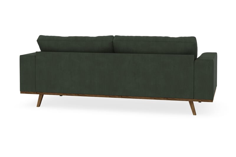 Copenhagen 3-personers Manchestersofa - Mørkegrøn - Møbler - Sofaer - 3 personers sofa