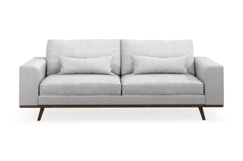 Copenhagen 3-personers Stofsofa - Lysegrå - Møbler - Sofaer - 3 personers sofa