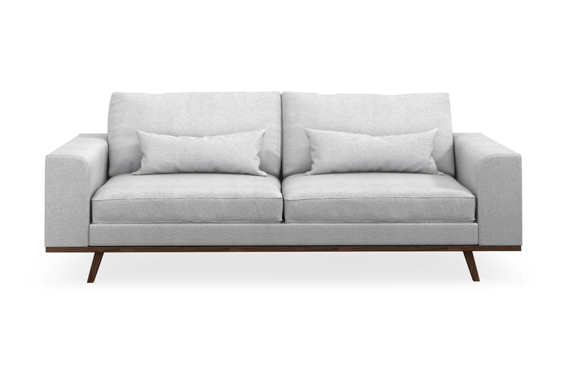 Copenhagen 3-personers Stofsofa - Lysegrå - Møbler - Sofaer - 3 personers sofa