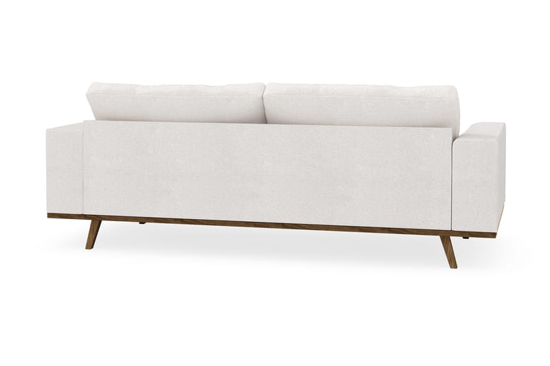 Copenhagen 3-personers Sofa i Bouclé - Hvid - Møbler - Sofaer - 3 personers sofa