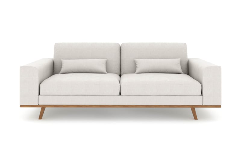 Copenhagen 3-personers Stofsofa - Lysegrå - Møbler - Sofaer - 3 personers sofa