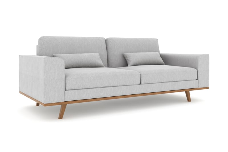 Copenhagen 3-pers Sofa - Hørgrå - Møbler - Sofaer - 3 personers sofa