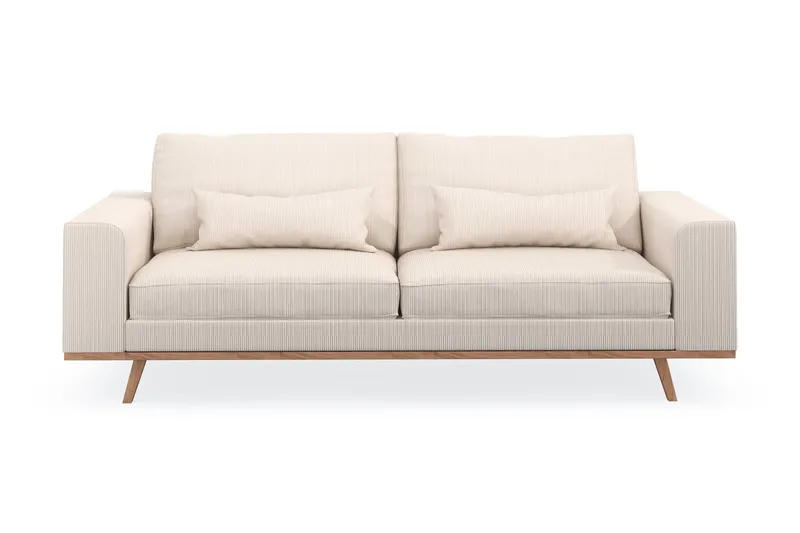 Copenhagen 3-personers Manchestersofa - Beige - Møbler - Sofaer - 3 personers sofa