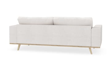Copenhagen 3-personers Sofa i Bouclé - Hvid - Møbler - Sofaer - 3 personers sofa