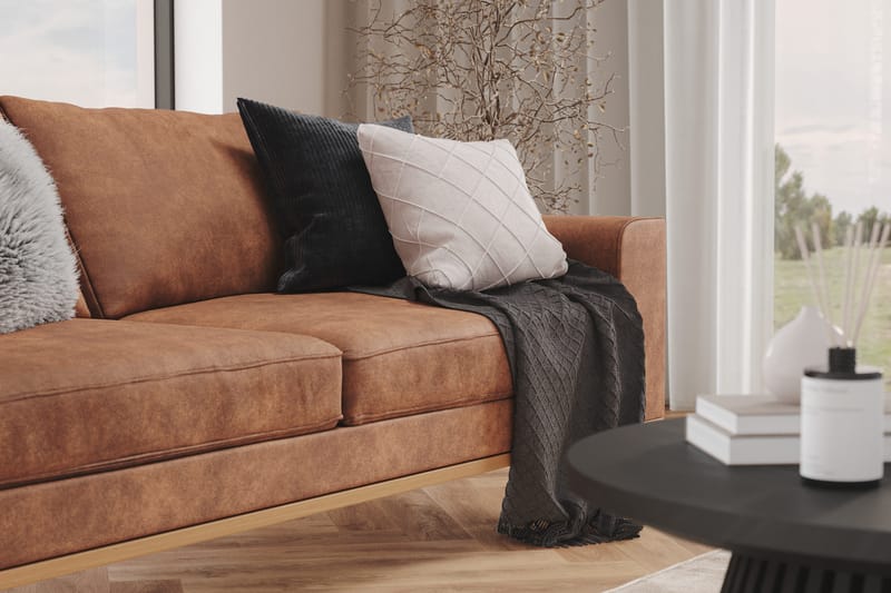 Copenhagen 3-personers Sofa i Kunstlæder - Brun - Møbler - Sofaer - 3 personers sofa