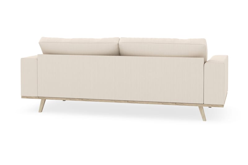 Copenhagen 3-personers Manchestersofa - Beige - Møbler - Sofaer - 3 personers sofa