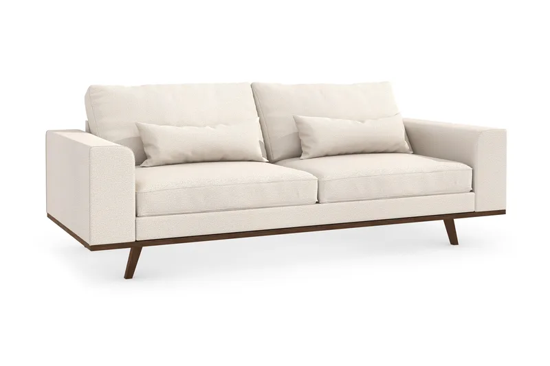 Copenhagen 3-personers Stofsofa - Beige - Møbler - Sofaer - 3 personers sofa