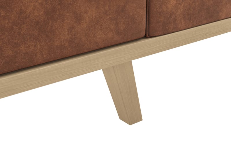 Copenhagen 3-personers Sofa i Kunstlæder - Brun - Møbler - Sofaer - 3 personers sofa