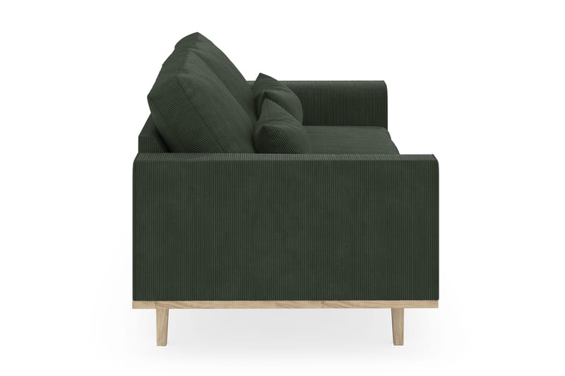 Copenhagen 3-personers Manchestersofa - Mørkegrøn - Møbler - Sofaer - 3 personers sofa