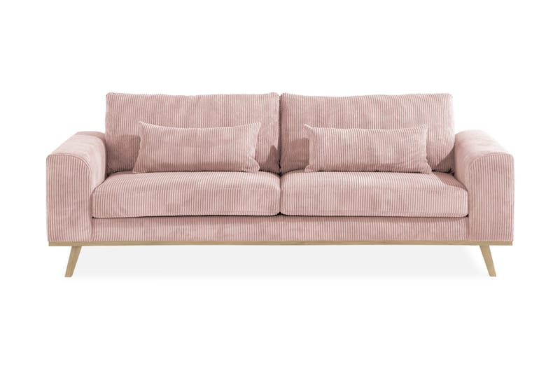 Copenhagen 3-personers Manchestersofa, Rosa