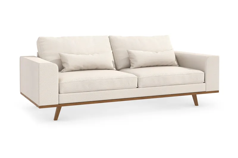 Copenhagen 3-personers Stofsofa - Beige - Møbler - Sofaer - 3 personers sofa