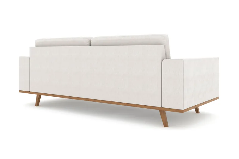 Copenhagen 3-personers Stofsofa - Lysegrå - Møbler - Sofaer - 3 personers sofa