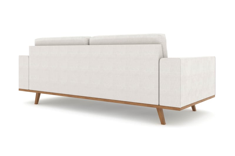 Copenhagen 3-personers Stofsofa - Lysegrå - Møbler - Sofaer - 3 personers sofa