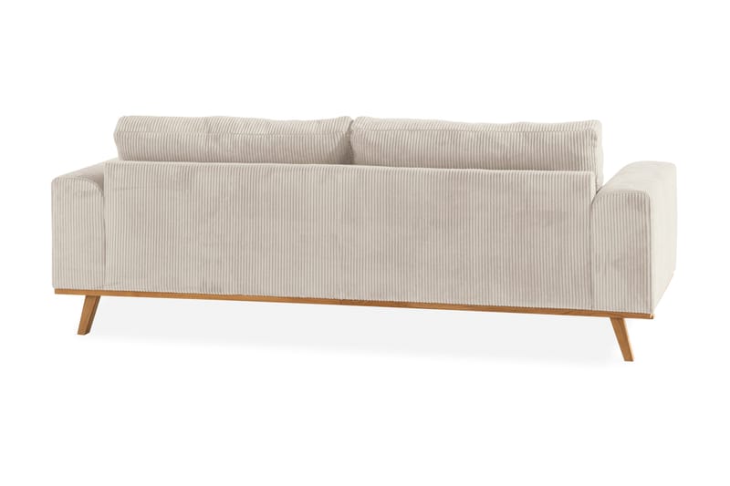 Copenhagen 3-personers Manchestersofa - Beige - Møbler - Sofaer - 3 personers sofa