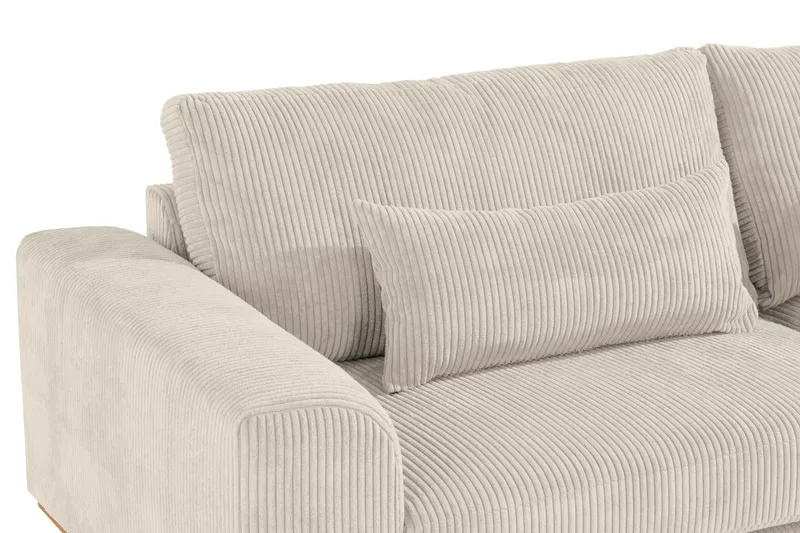 Copenhagen 3-personers Manchestersofa - Beige - Møbler - Sofaer - 3 personers sofa