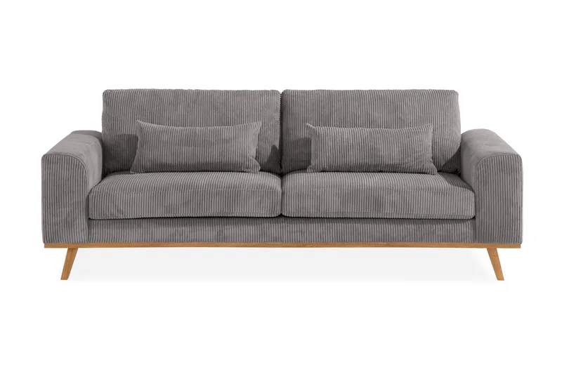 Copenhagen 3-personers Manchestersofa - Mørkegrå - Møbler - Sofaer - 3 personers sofa