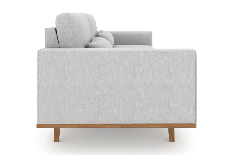 Copenhagen 3-personers Stofsofa - Lysegrå - Møbler - Sofaer - 3 personers sofa