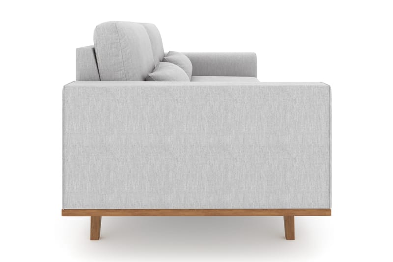 Copenhagen 3-personers Stofsofa - Lysegrå - Møbler - Sofaer - 3 personers sofa