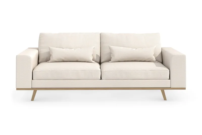 Copenhagen 3-personers Stofsofa - Beige - Møbler - Sofaer - 3 personers sofa