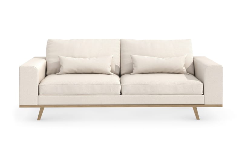 Copenhagen 3-personers Stofsofa - Beige - Møbler - Sofaer - 3 personers sofa
