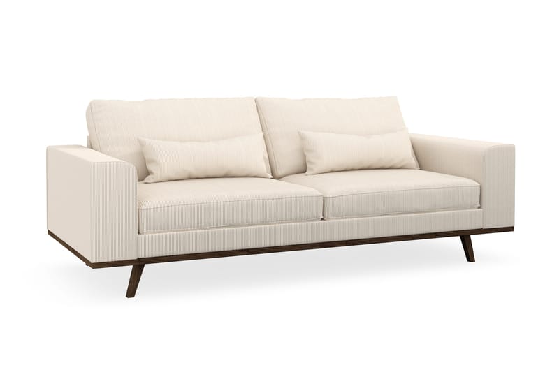 Copenhagen 3-personers Manchestersofa - Beige - Møbler - Sofaer - 3 personers sofa