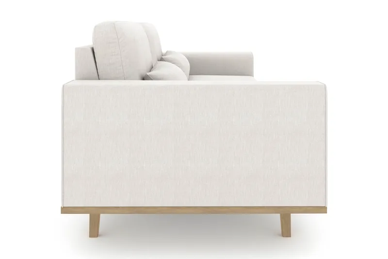 Copenhagen 3-personers Stofsofa - Lysegrå - Møbler - Sofaer - 3 personers sofa