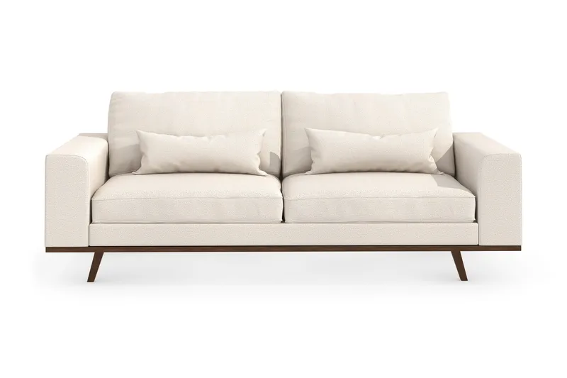 Copenhagen 3-personers Stofsofa - Beige - Møbler - Sofaer - 3 personers sofa