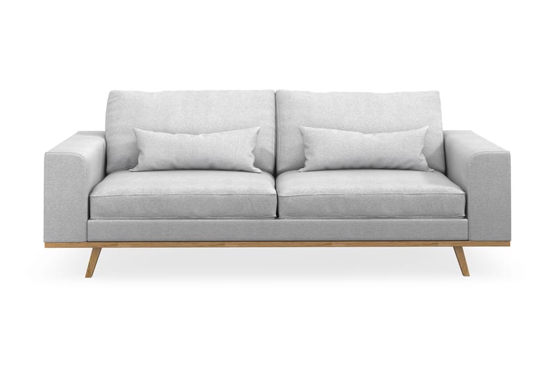 Copenhagen 3-personers Stofsofa - Lysegrå - Møbler - Sofaer - 3 personers sofa