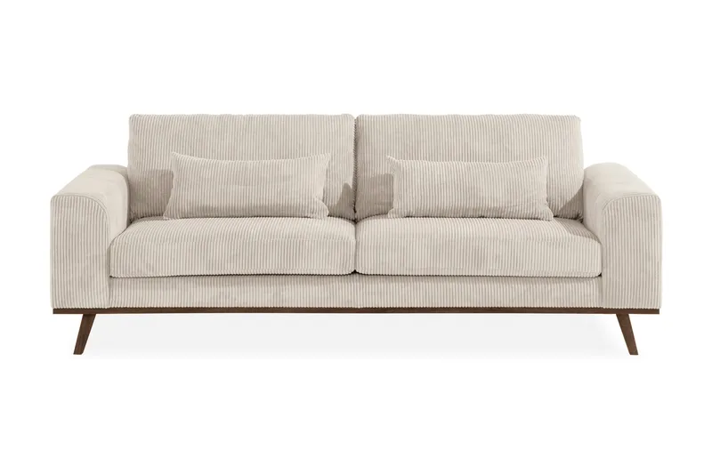 Copenhagen 3-personers Manchestersofa - Beige - Møbler - Sofaer - 3 personers sofa